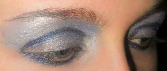 Вечерний макияж фото для серо голубых глаз