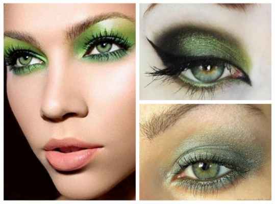 Весенний макияж для серо зеленых глаз