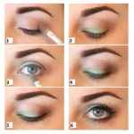Дневной макияж для зеленых глаз и светлых волос