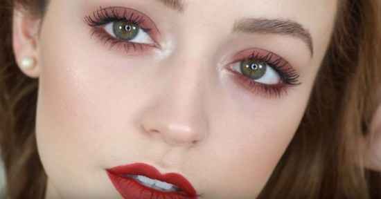 Вечерний макияж для зеленых глаз и русых волос