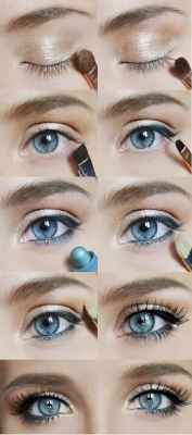 Красивый повседневный макияж для голубых глаз видео