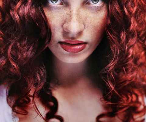 Макияж для рыжего цвета волос и серых глаз