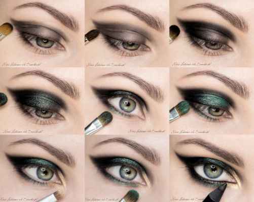 Деловой макияж глаз для зеленых глаз