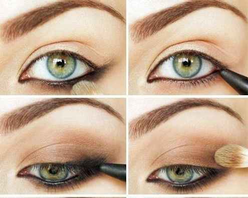 Деловой макияж глаз для зеленых глаз