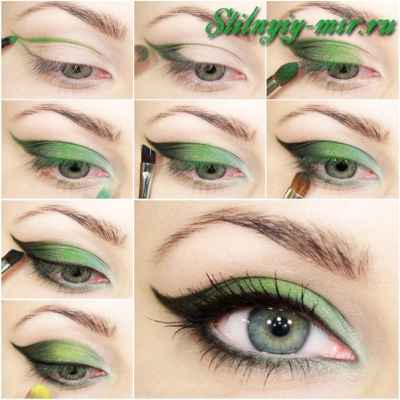 Красивый макияж для серо зеленых глаз фото