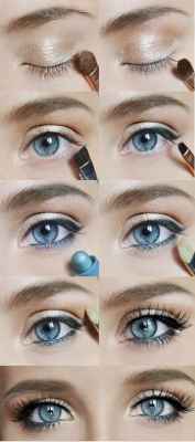 Вечерний макияж для голубых глаз пошаговое видео