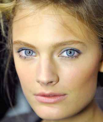 Дневной макияж для голубых глаз и светлых волос