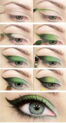 Макияж для серо зеленых глаз фото макияж поэтапно фото