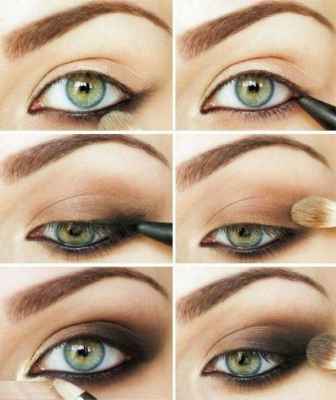 Как увеличить глаза с помощью макияжа пошагово фото до и после