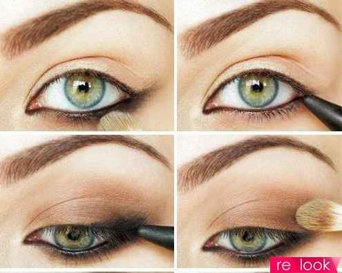 Повседневный макияж для зеленых глаз поэтапно фото