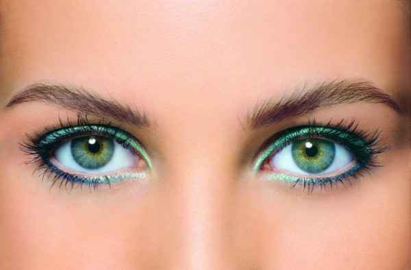 Макияж глаз для увеличения зеленых глаз