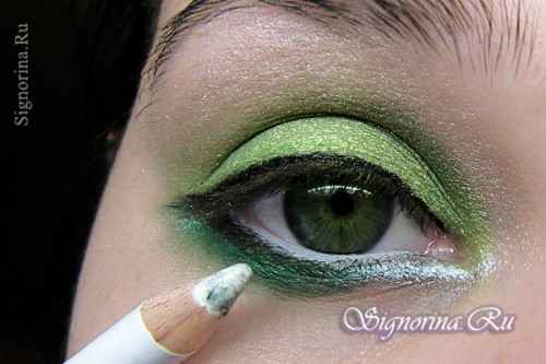 Нежный макияж для зеленых глаз пошагово фото