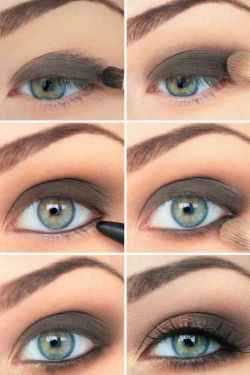 Легкий макияж для серых глаз на каждый день