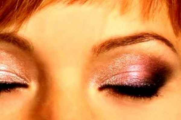 Вечерний макияж для светло карих глаз