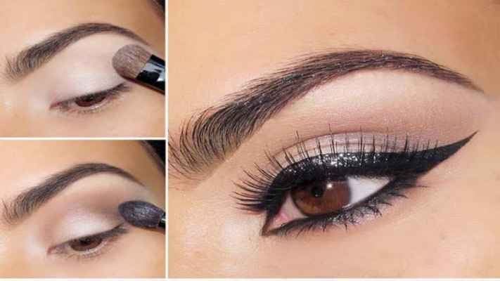 Как сделать вечерний макияж для карих глаз