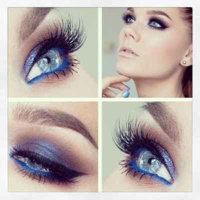 Какой макияж сделать для синих глаз