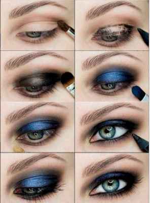 Какой макияж сделать для синих глаз