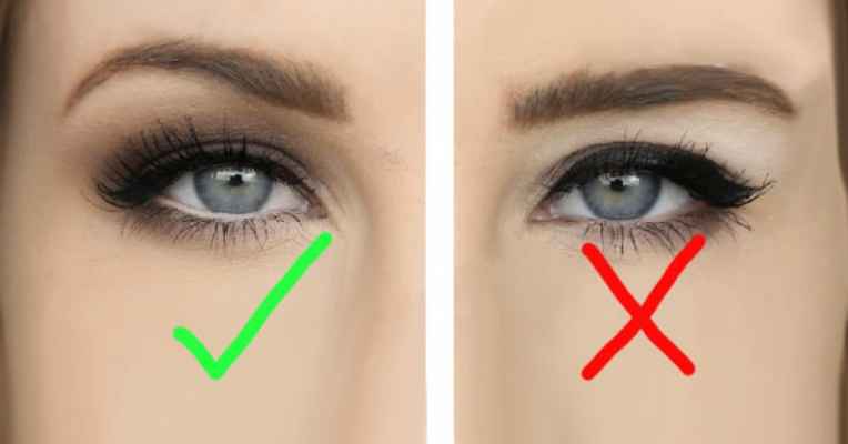 Правильный макияж глаз с нависшим веком зеленые глаза